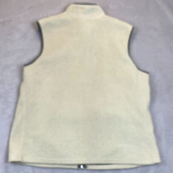 Old Navy Women's Vest XXL Fleece Full Zip Pockets Cozy Outdoors Sleeveless Beige - Picture 2 of 9